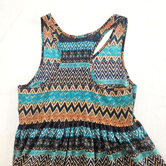 ALTAR'D STATE Sleeveless Tank Dress Womens SMALL Stripe Tribal Pattern - Picture 3 of 9